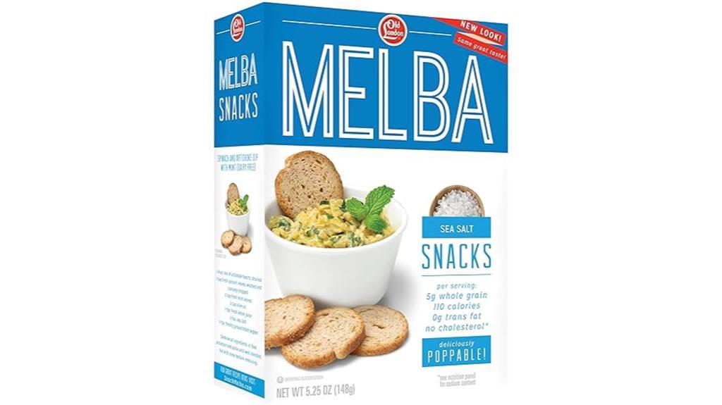 london melba snacks sea salt