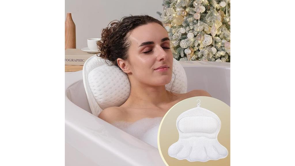 luxurious bath pillow comfort