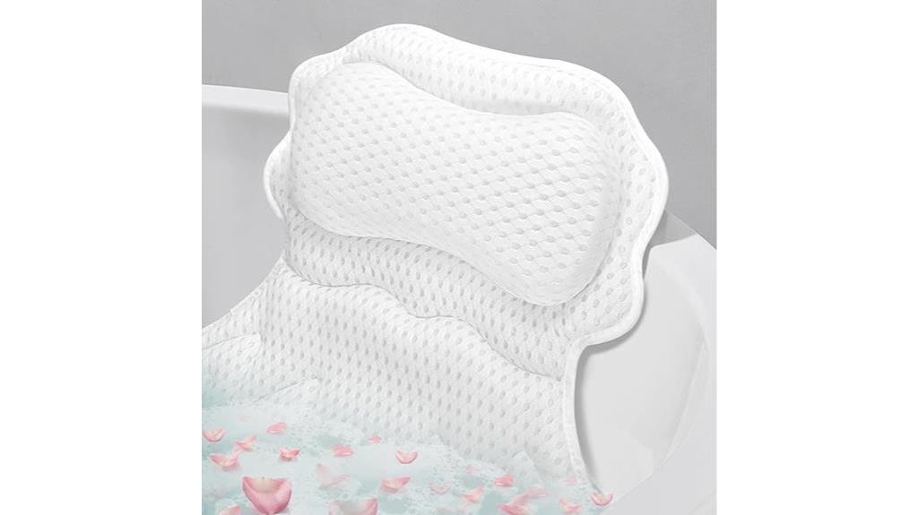 luxurious bath pillow features