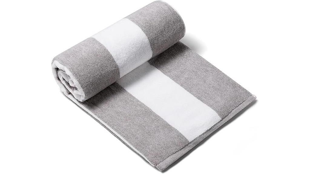 luxurious charcoal grey towel