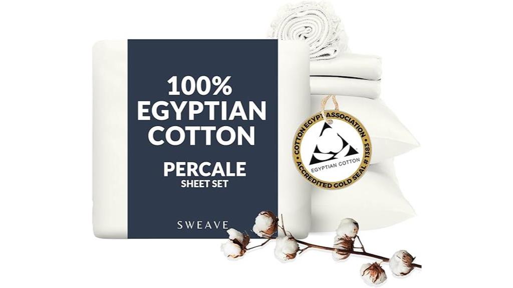 luxurious egyptian cotton percale