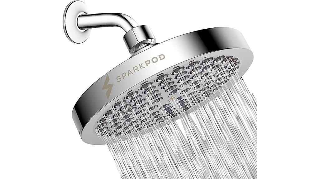 luxurious high pressure rain shower