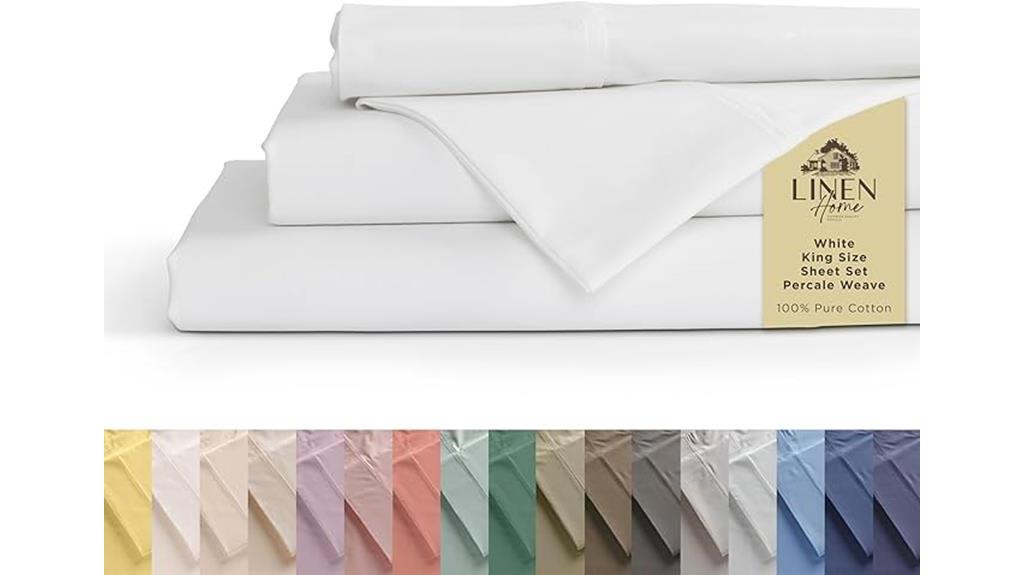 luxurious king size cotton sheets