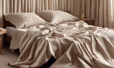 luxurious linen sheets selection