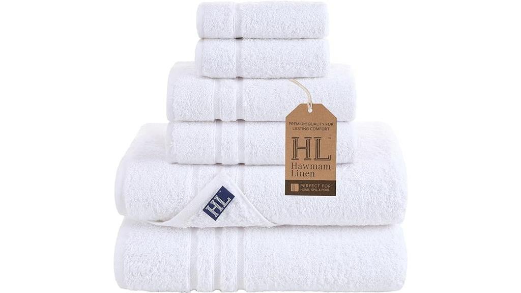 luxurious white bath towels