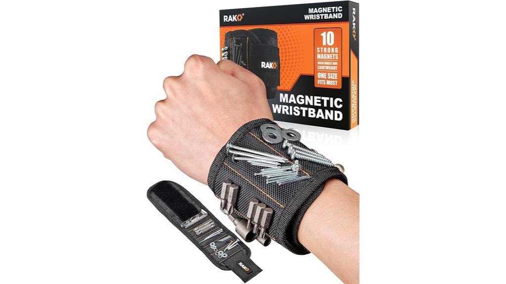 magnetic wristband for organization