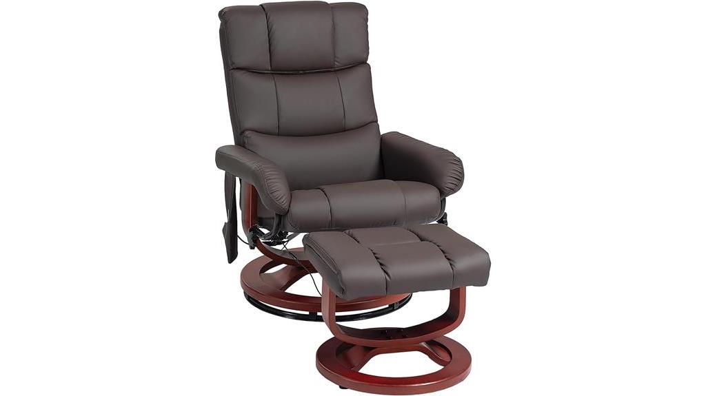 massage recliner with ottoman