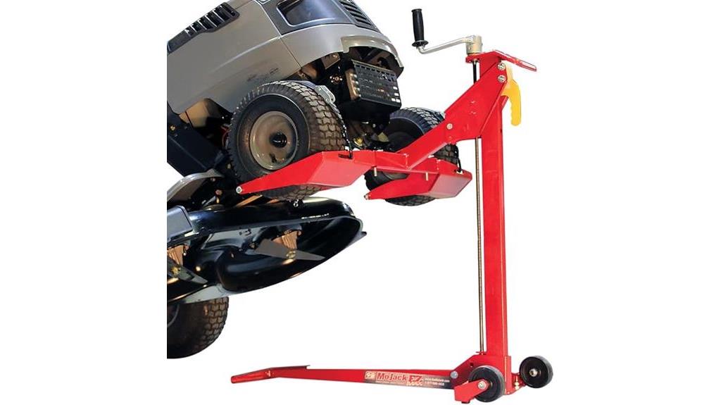 max riding mower lift