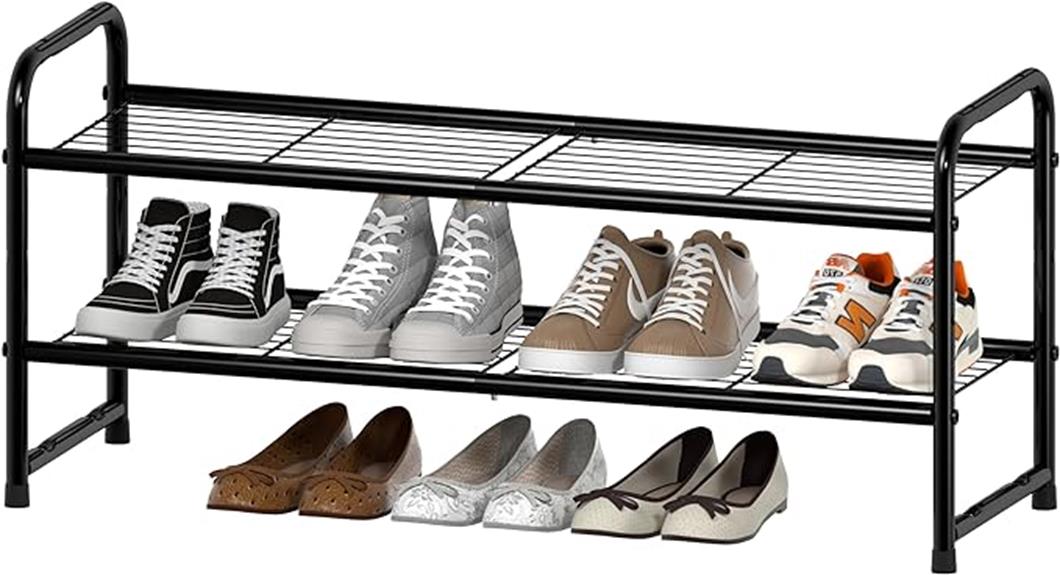 metal shoe rack organizer