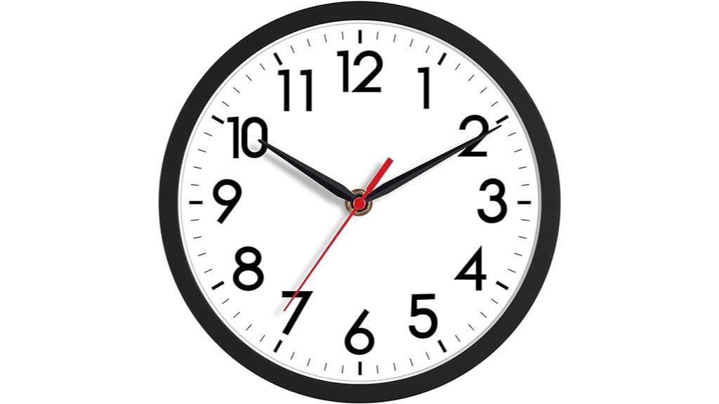 modern 8 inch wall clock