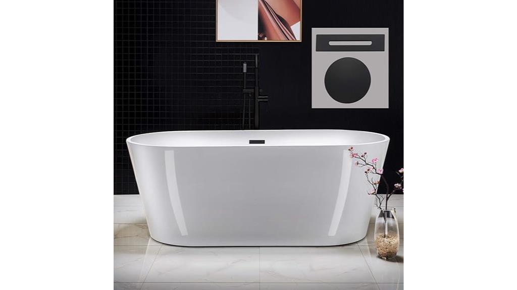 modern acrylic freestanding tub