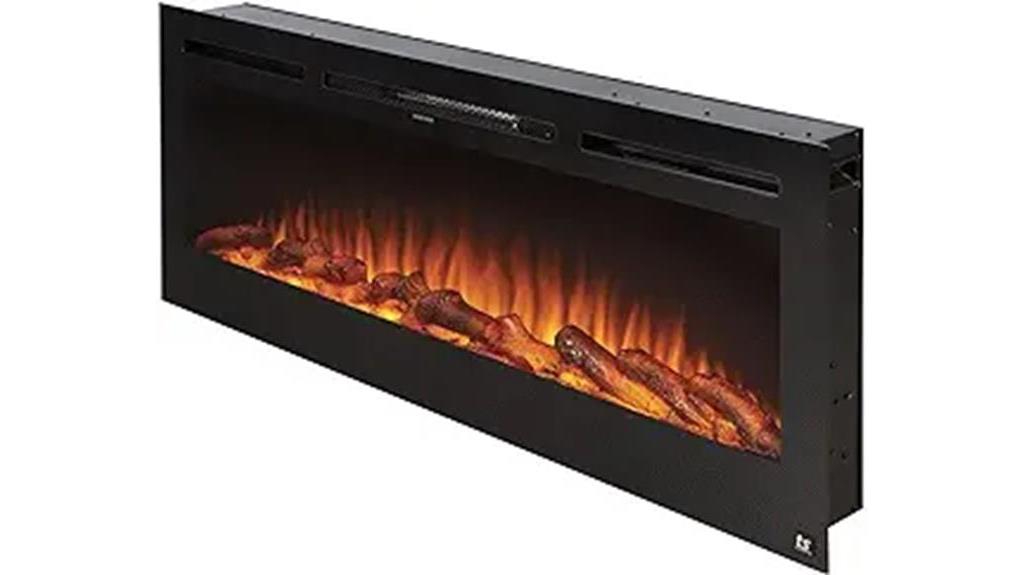 modern electric fireplace option