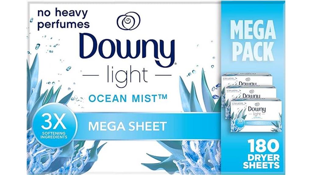 ocean mist dryer sheets