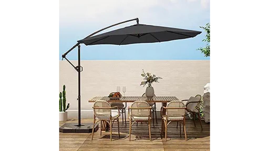 offset outdoor umbrella design