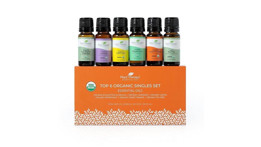 organic essential oils set