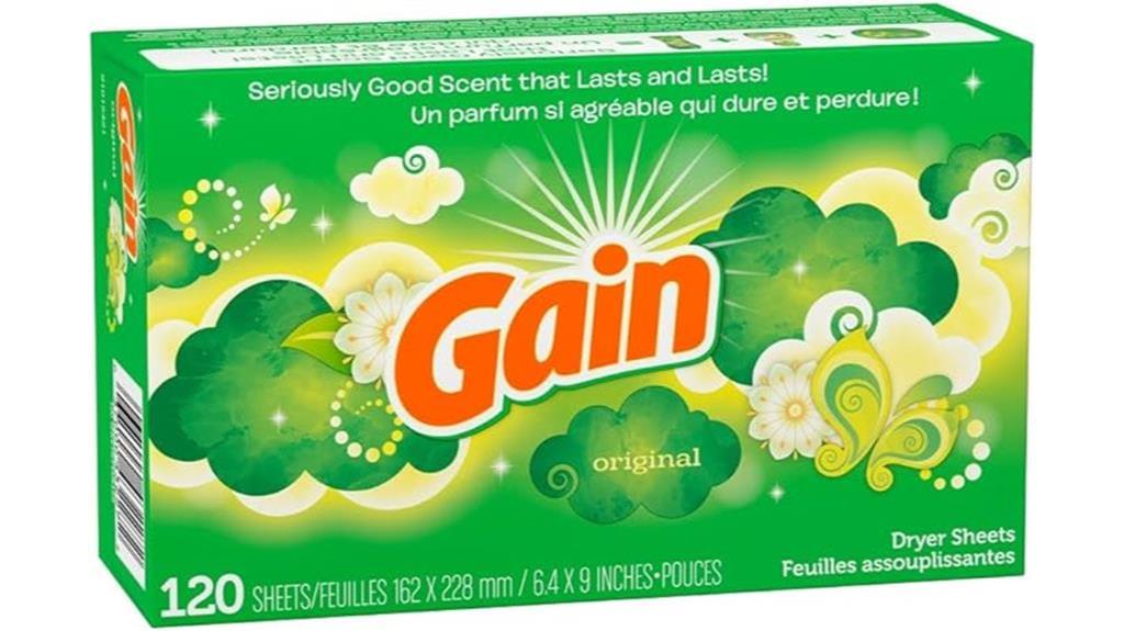 original gain dryer sheets