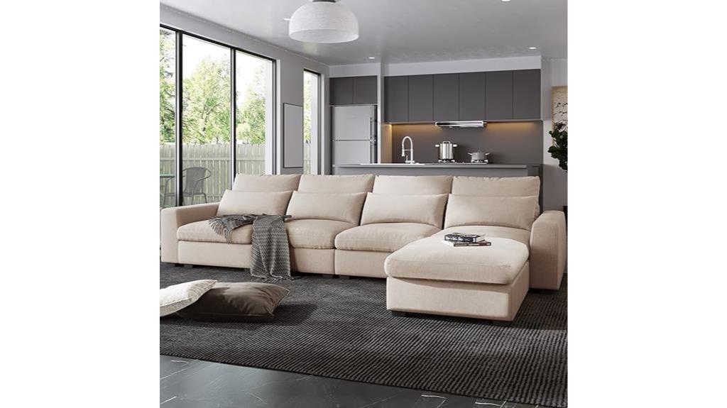ottoman sectional sofa storage