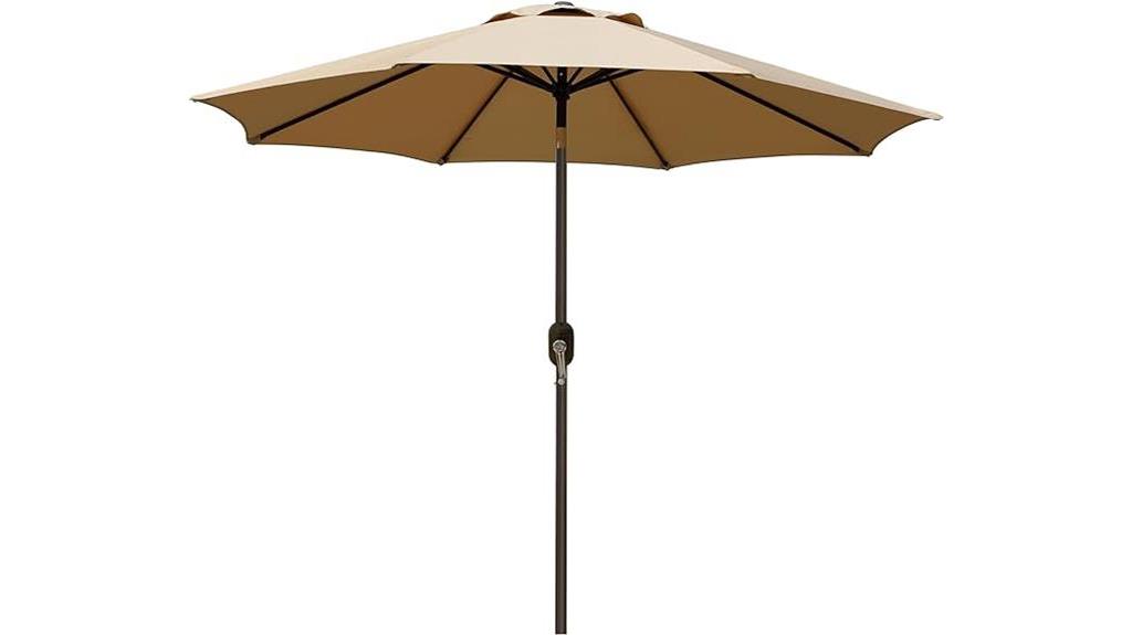 outdoor patio umbrella tilt