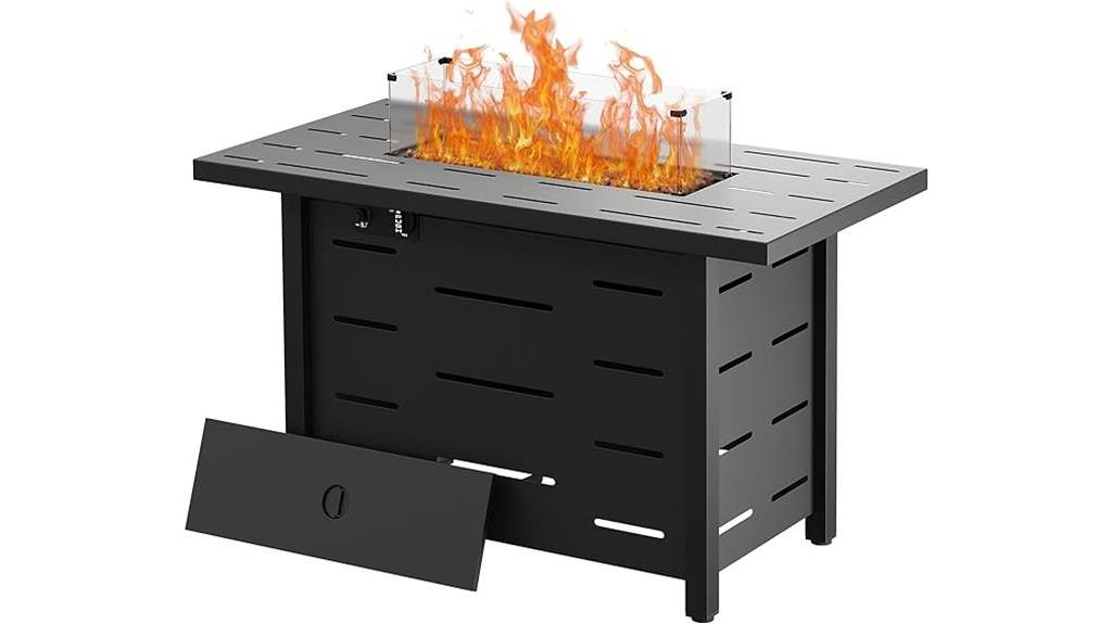 outdoor propane fire pit
