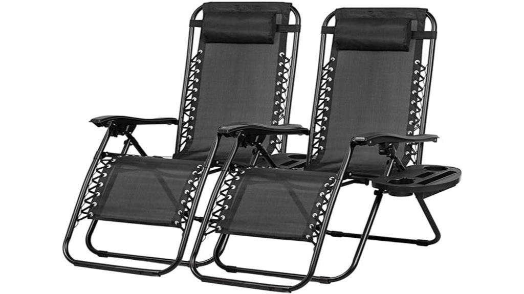 outdoor reclining chair set