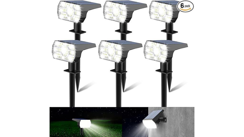 outdoor solar spotlights pack