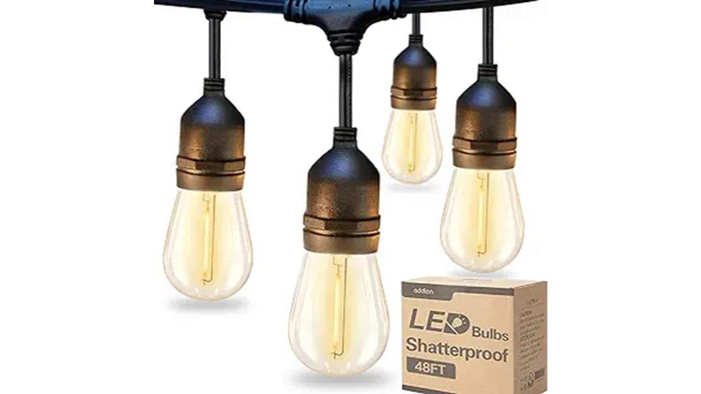 outdoor string lights set