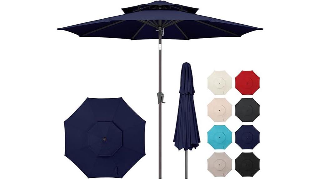 outdoor umbrella with tilt