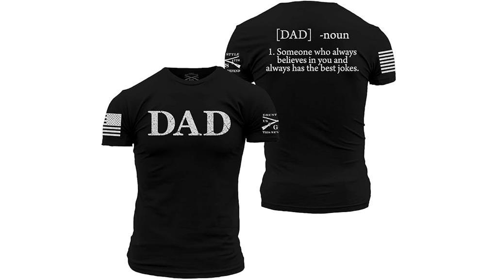 patriotic military themed dad t shirt