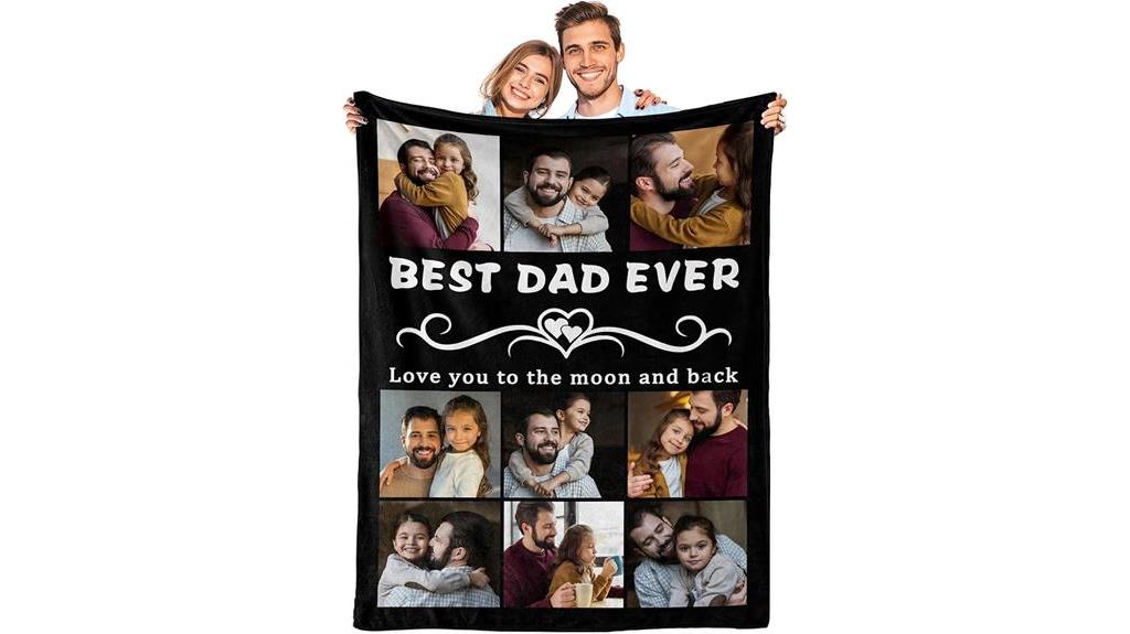 personalized father s day blanket