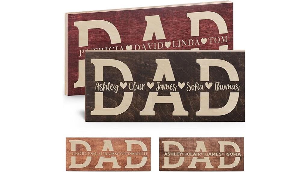 personalized father s day sign