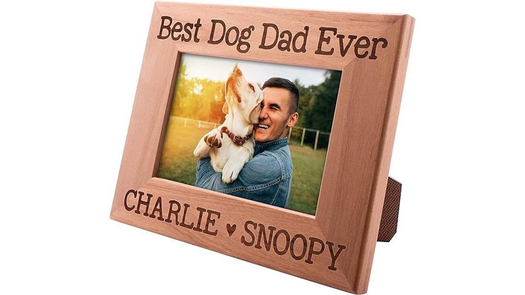personalized picture frame for dog dad