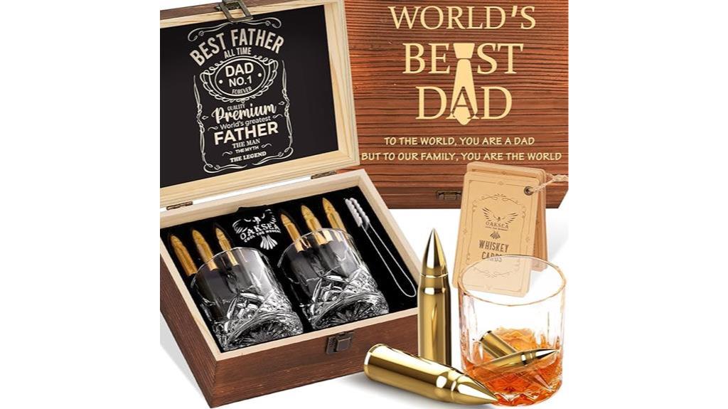 personalized whiskey set gift