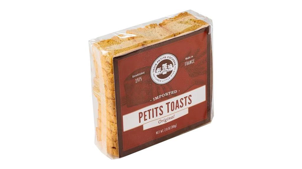 petits toasts light and crispy