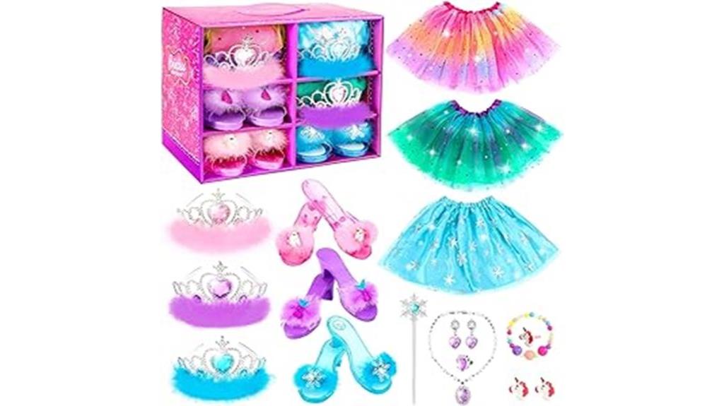 princess dress up shoes set