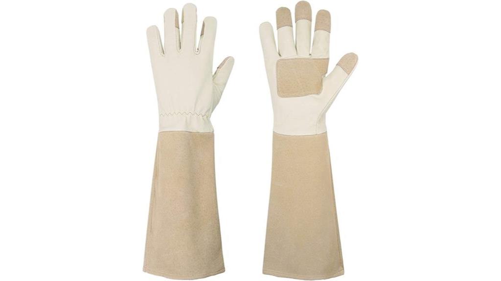 protective rose pruning gloves