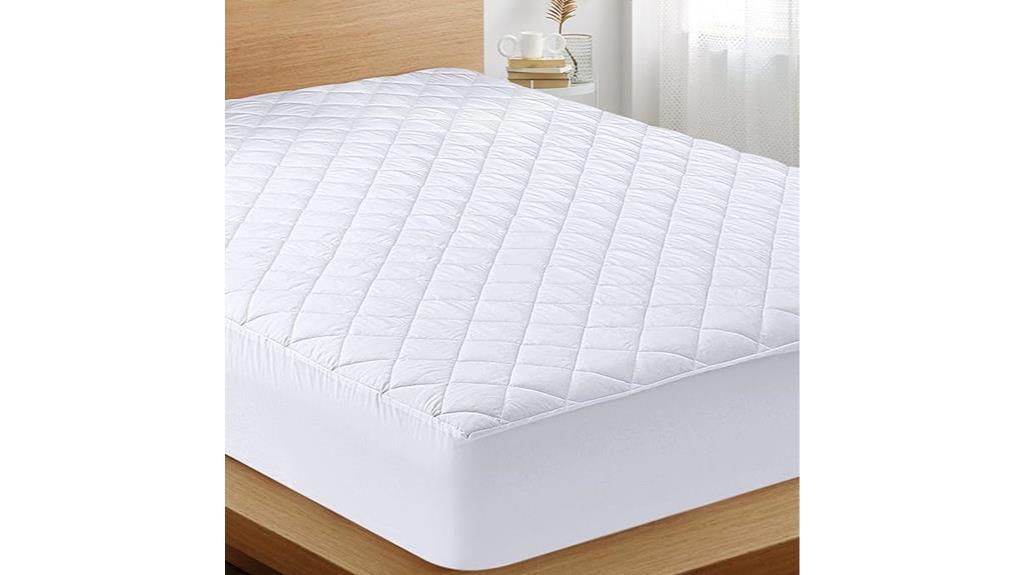 quilted queen mattress topper