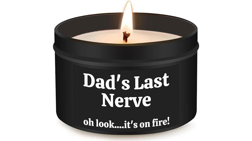 quirky candle for dad