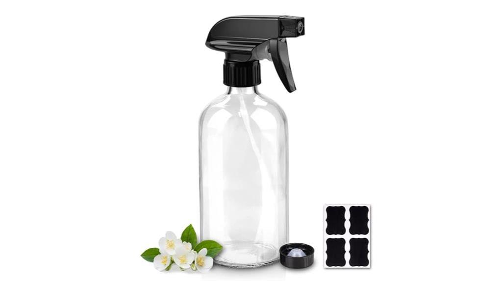 refillable 16oz glass spray bottles