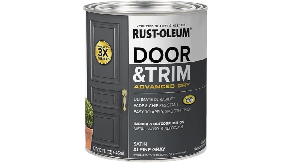 satin gray door paint