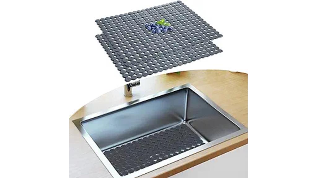 sink protector mat set