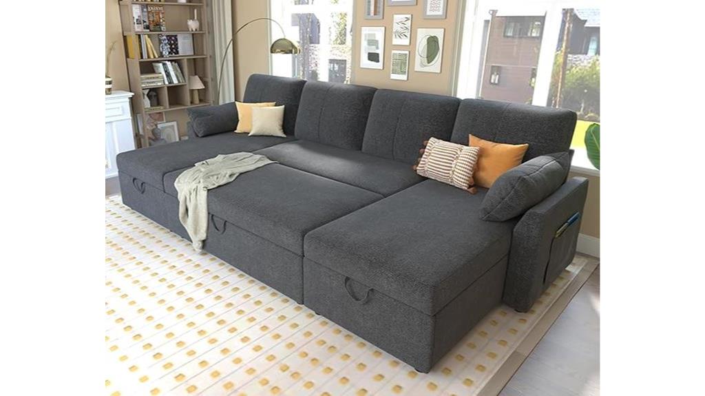 sleeper sofa with storage