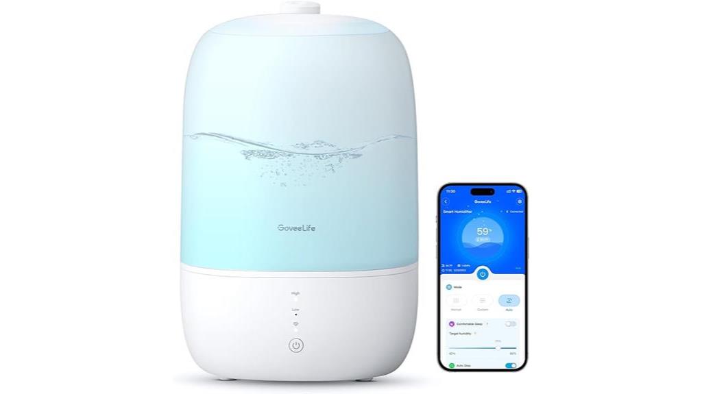 smart humidifier with diffuser