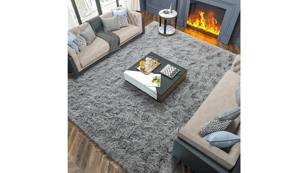 soft shaggy rug decor