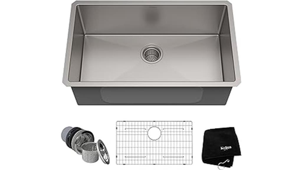 stainless steel 30 inch sink