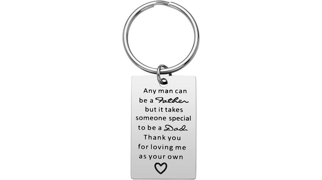 stepfather receives thoughtful keychain