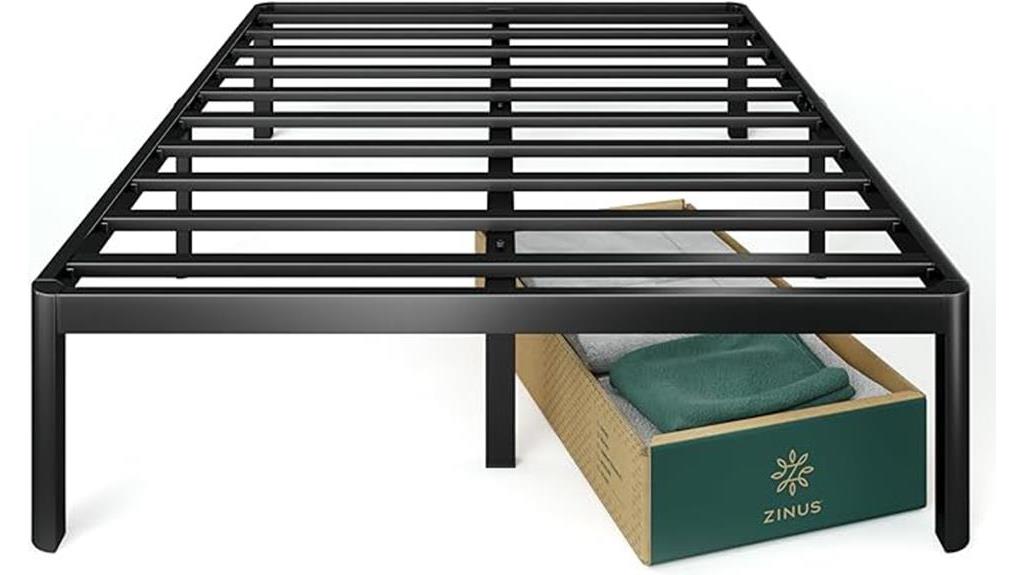 sturdy steel bed frame