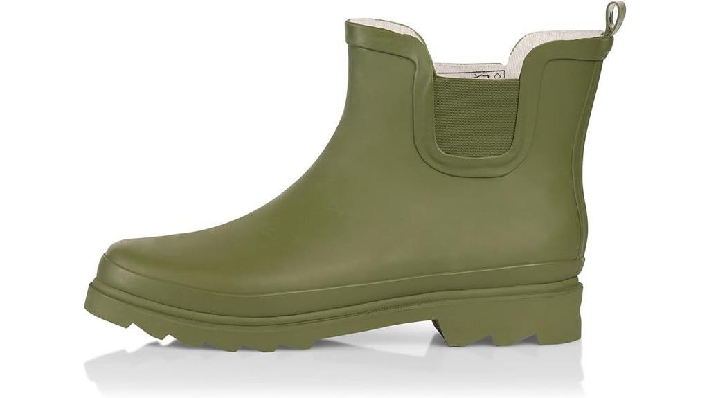 stylish ankle rain boots