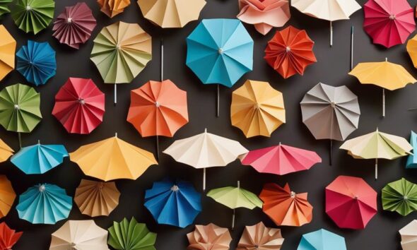 stylish shade with umbrellas