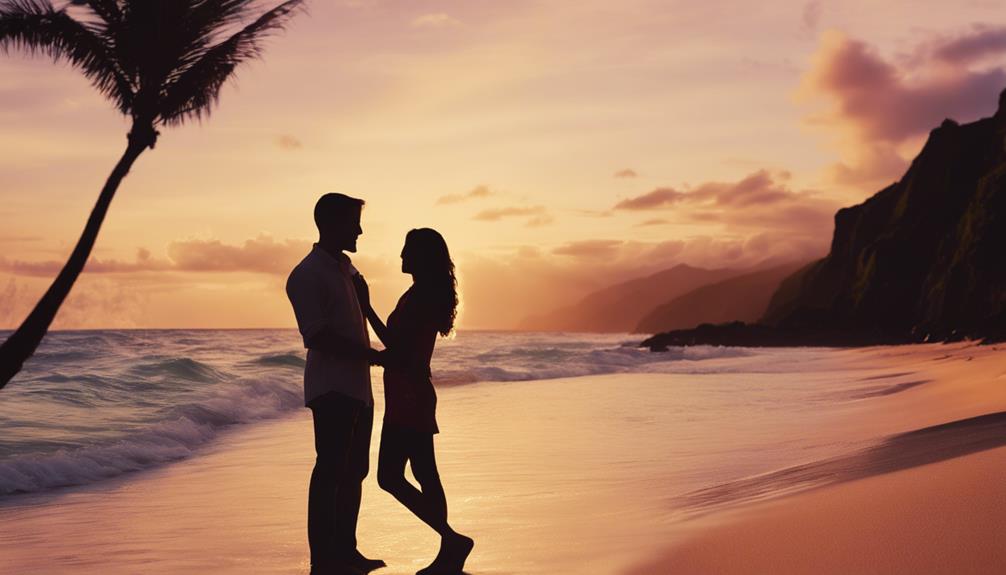 surprise engagement at beach