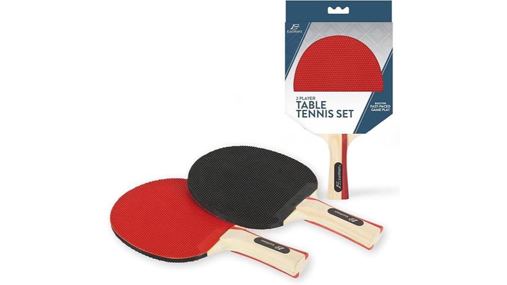 table tennis paddle set
